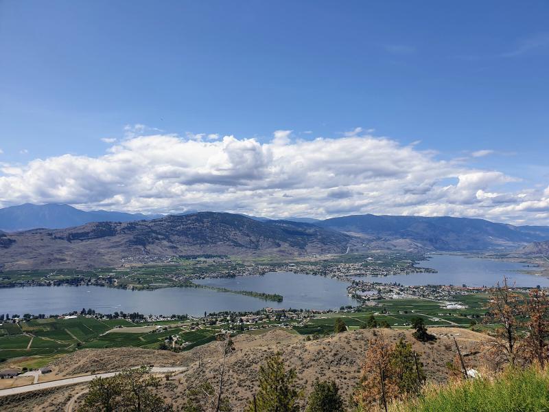 Osoyoos BC from the hill top