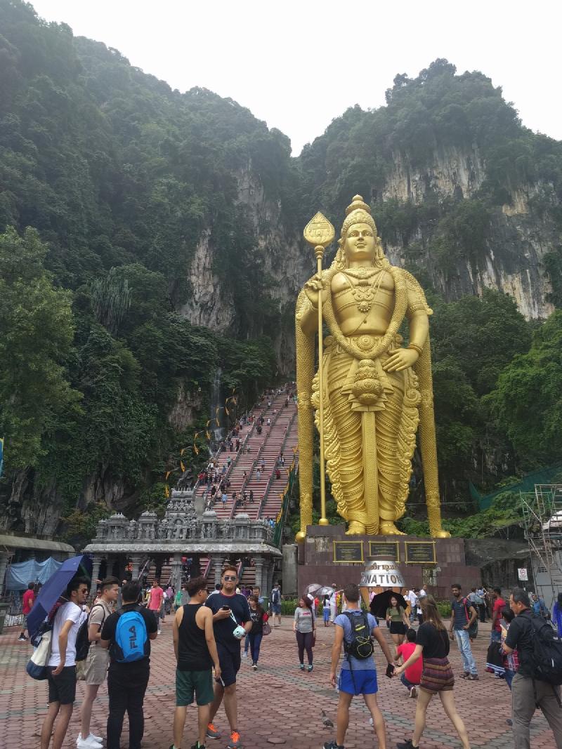 Entrance area of Batu Caves near Kuala Lumpur