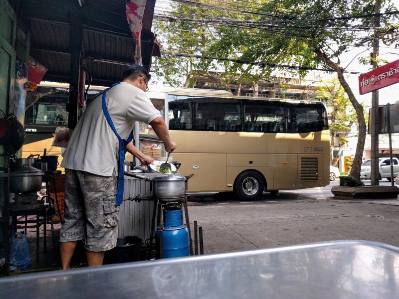 Pad Thai food stand in Bangkok. I absolutely LOVE eating at these little road side stands.
