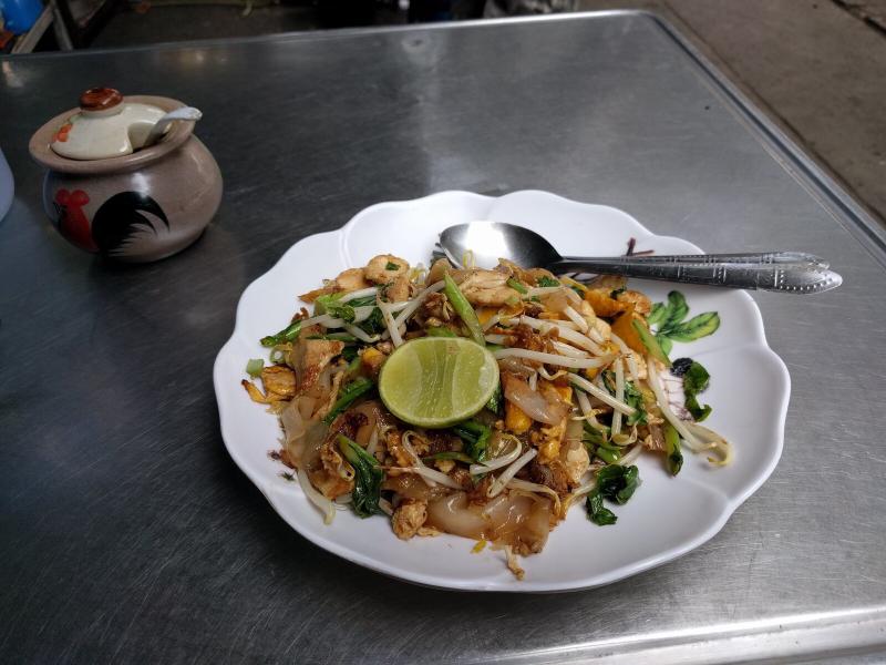 Pad Thai from the road side food stand. It was really quite amazing!