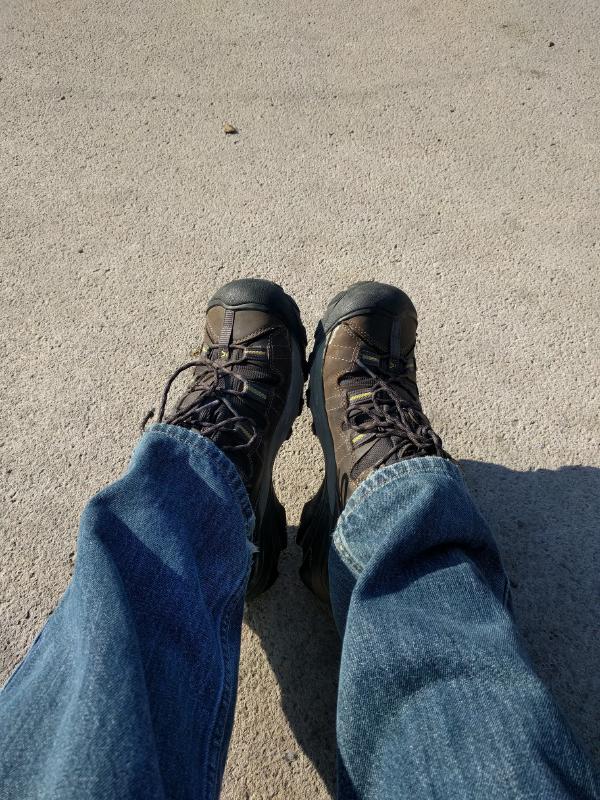 A traveller and his shoes